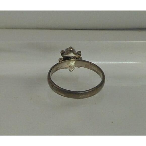 Handcrafted Gemstone Sterling Silver Ring - Vintage Bali Style - Size 6 - 2.1g - - Picture 2 of 7